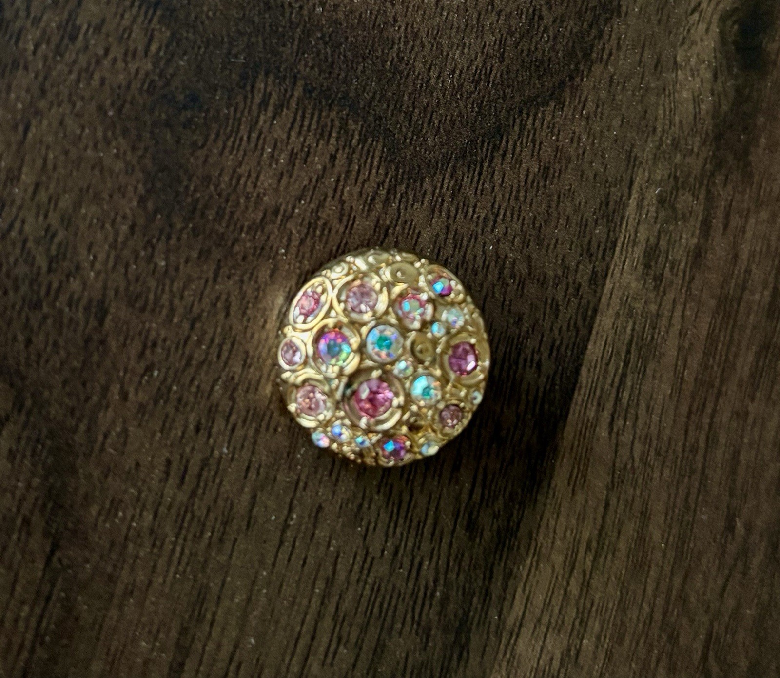 Ginger Snaps Lot 3 Gold Tone Colorful Floral Rhinestone Snap Jewelry