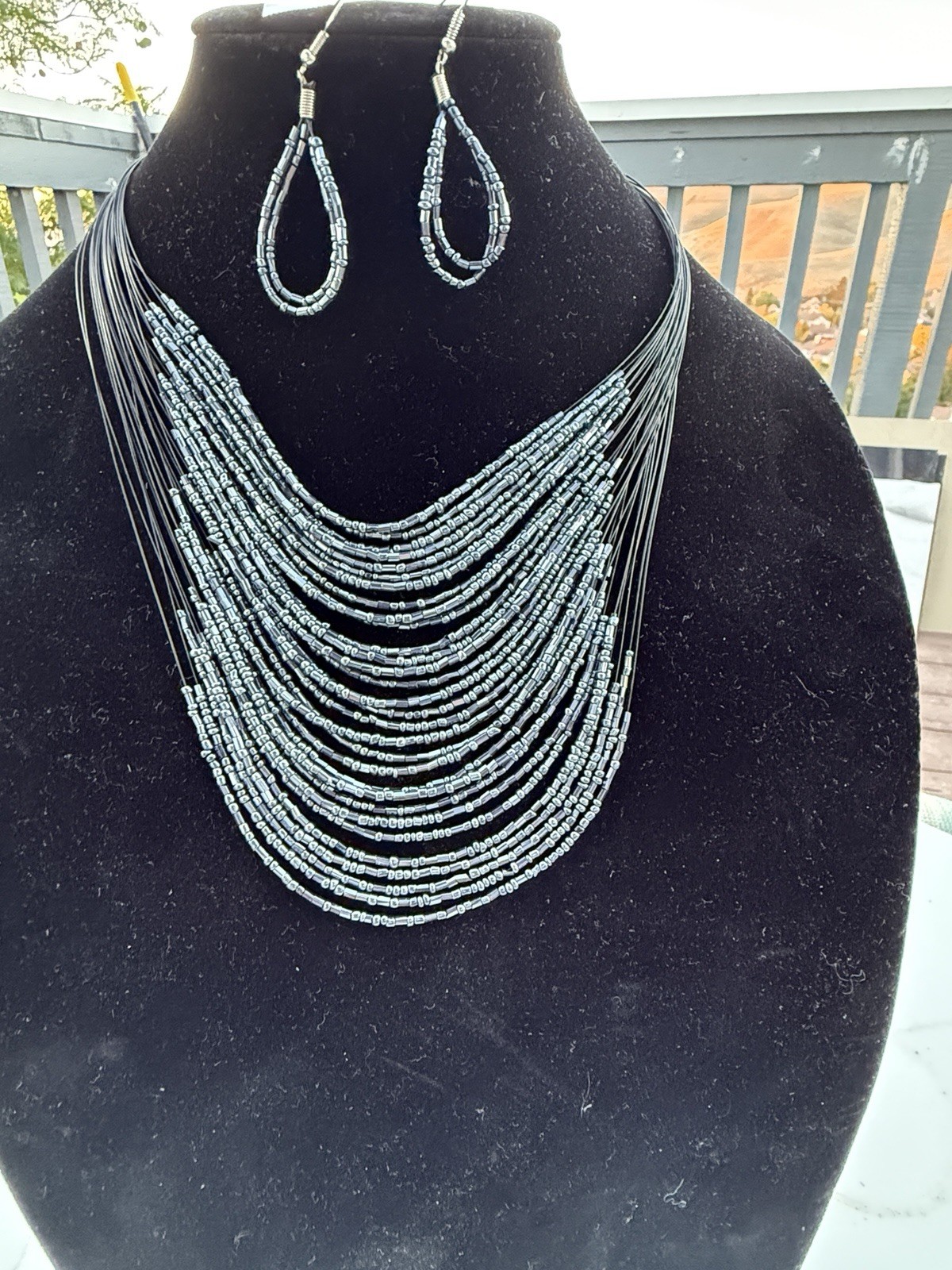 New Women’s Beaded Necklace & Earring Set Custom Fashion Jewelry Gift Set