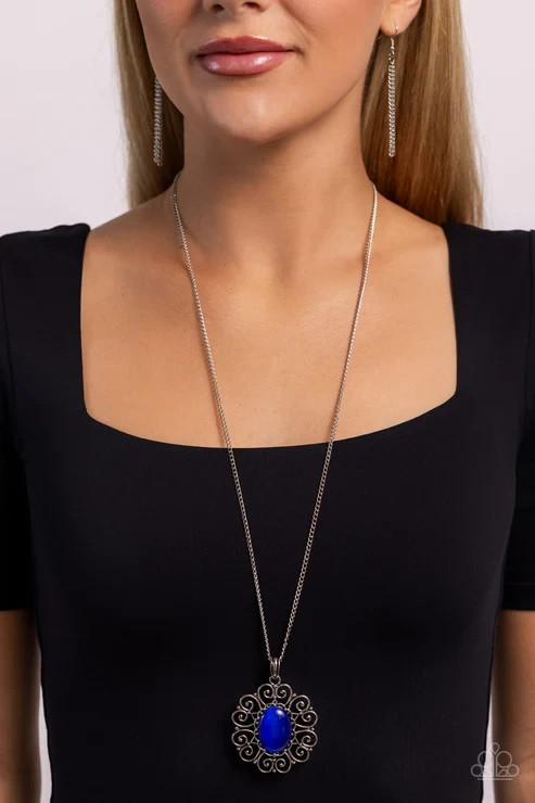 paparazzi blue necklace