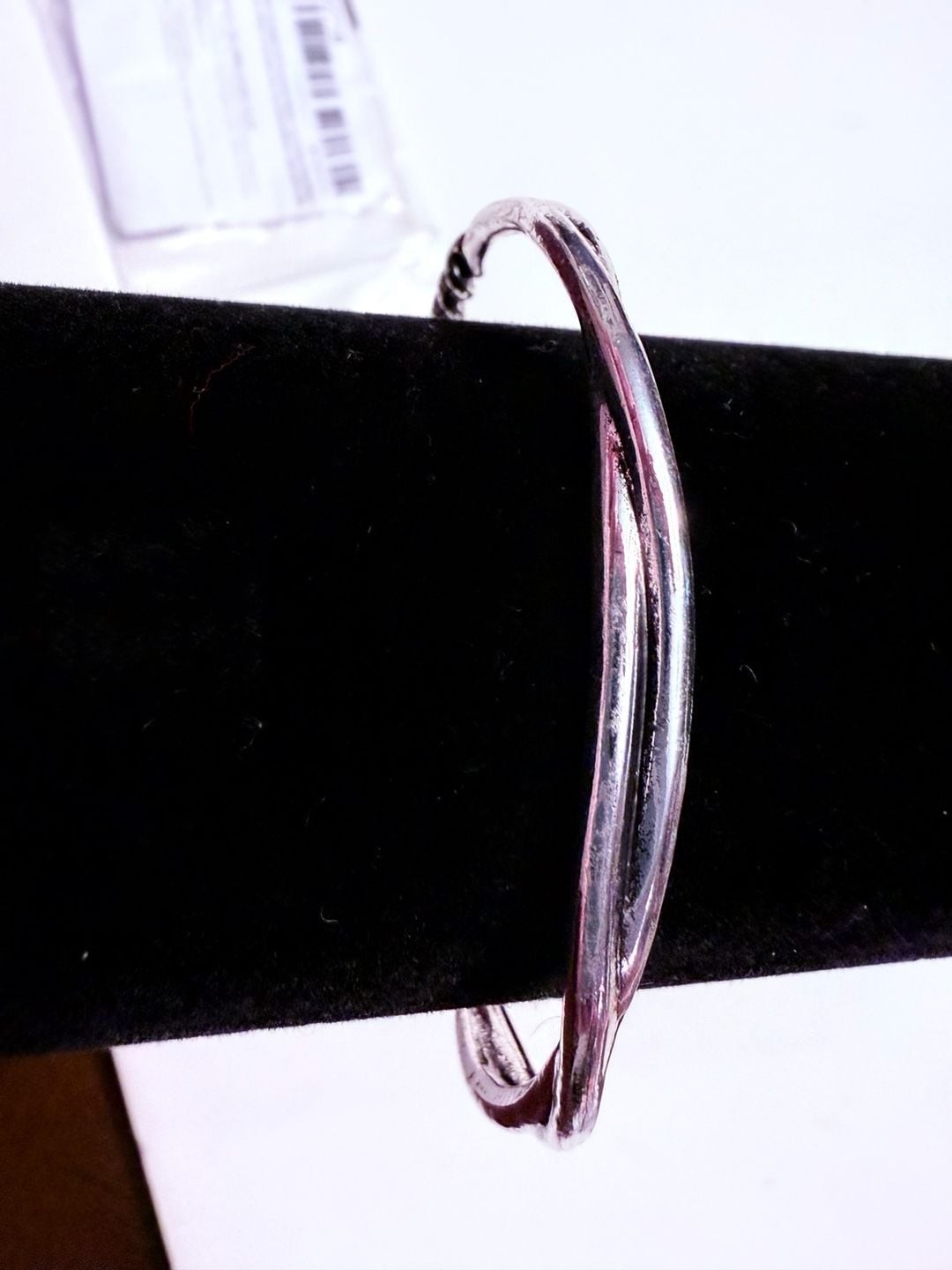 NEW OS UNISEX ZAKOL Silver Tone Twisted Cuff Bangle Bracelet