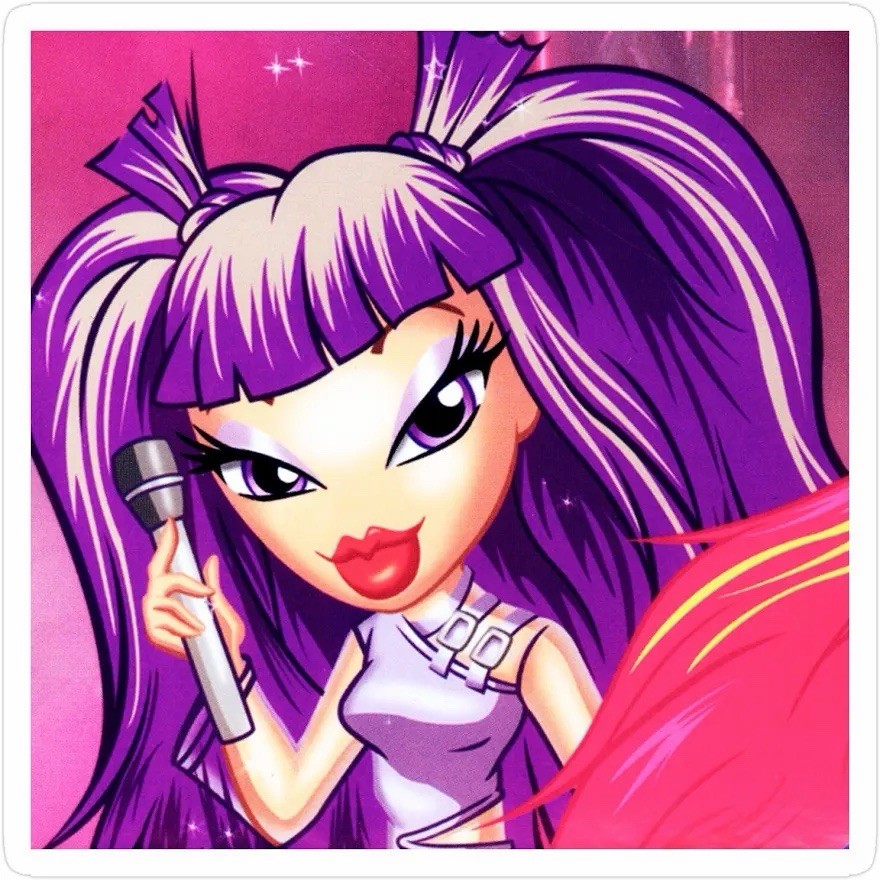 #1/3 BRATZ “JADE” “KOOL CAT” Face ORIGINAL Italia CHARM Collection Link 9mm