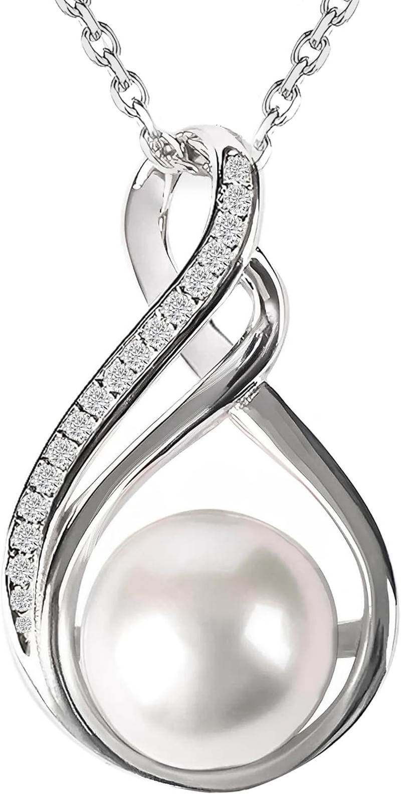 Gifts for Wife Wedding Anniversary – Mothers Day Gifts – AAA+ Real Pearl Necklac