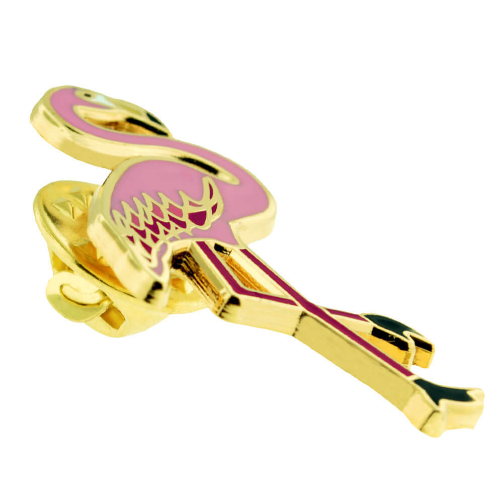 PinMart’s Pink Flamingo Tropical Bird Animal Enamel Lapel Pin