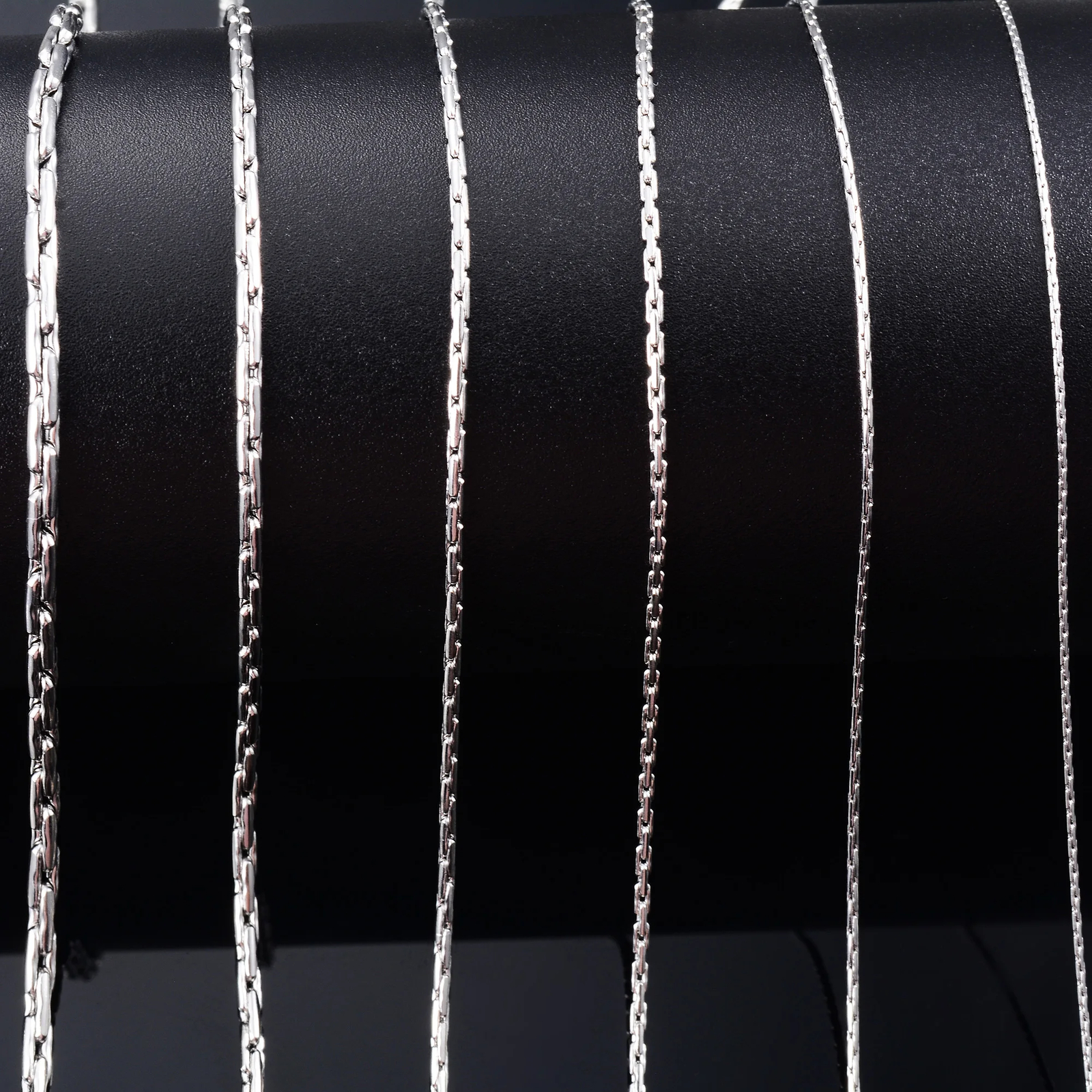 Thin Silver Necklace Link Cable Chain for Women | 316L Stainless Steel Jewelry