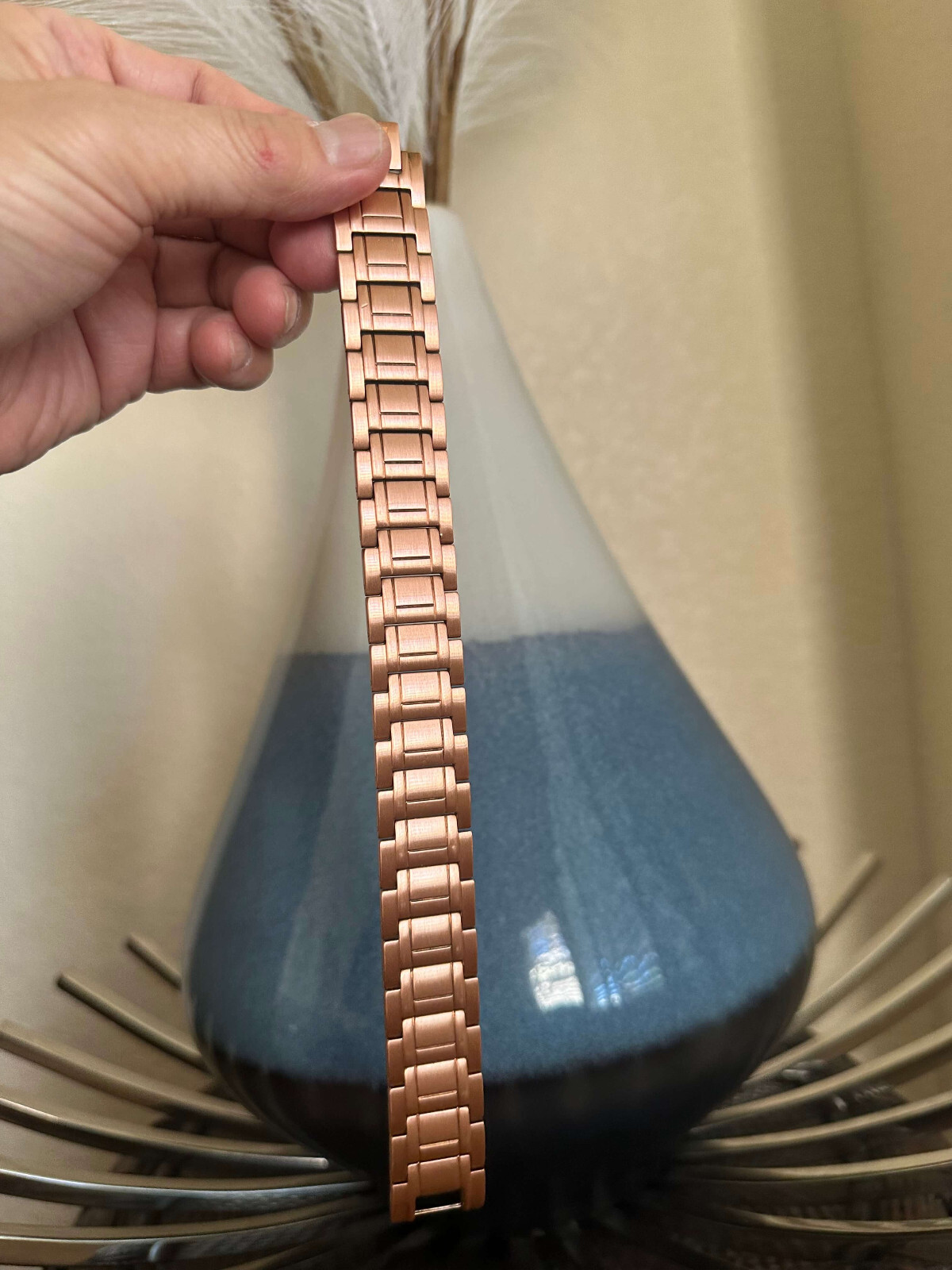 Largest Solid Copper Magnetic Bracelet Men Arthritis Pain Balance Energy Joy RX