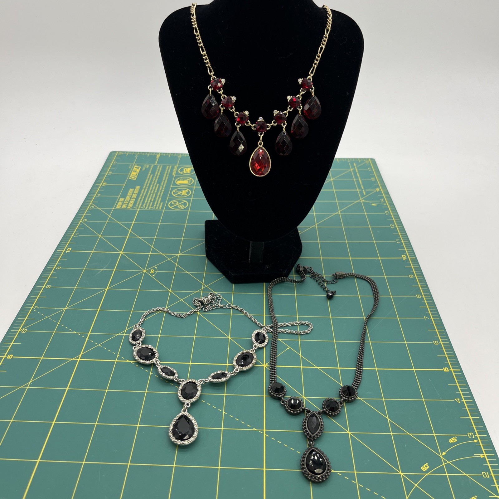 2028 By 1928 Jewelry Retro Style Lot Of 3 Necklaces Adjustable 16-18”