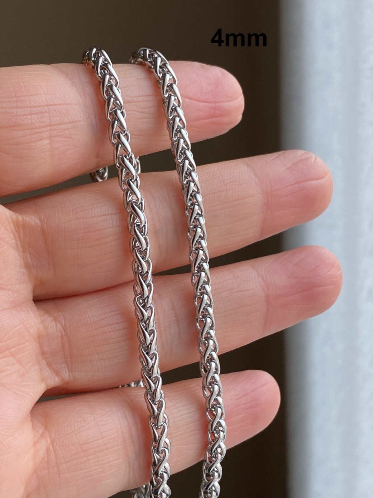 Stainless Steel Wheat Chain Necklace