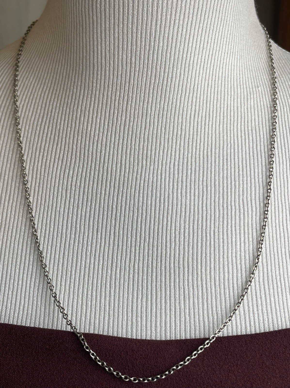 3 Silver Gold Tone Layered Necklaces 16-22” Flower Cross Pendant Rhinestones