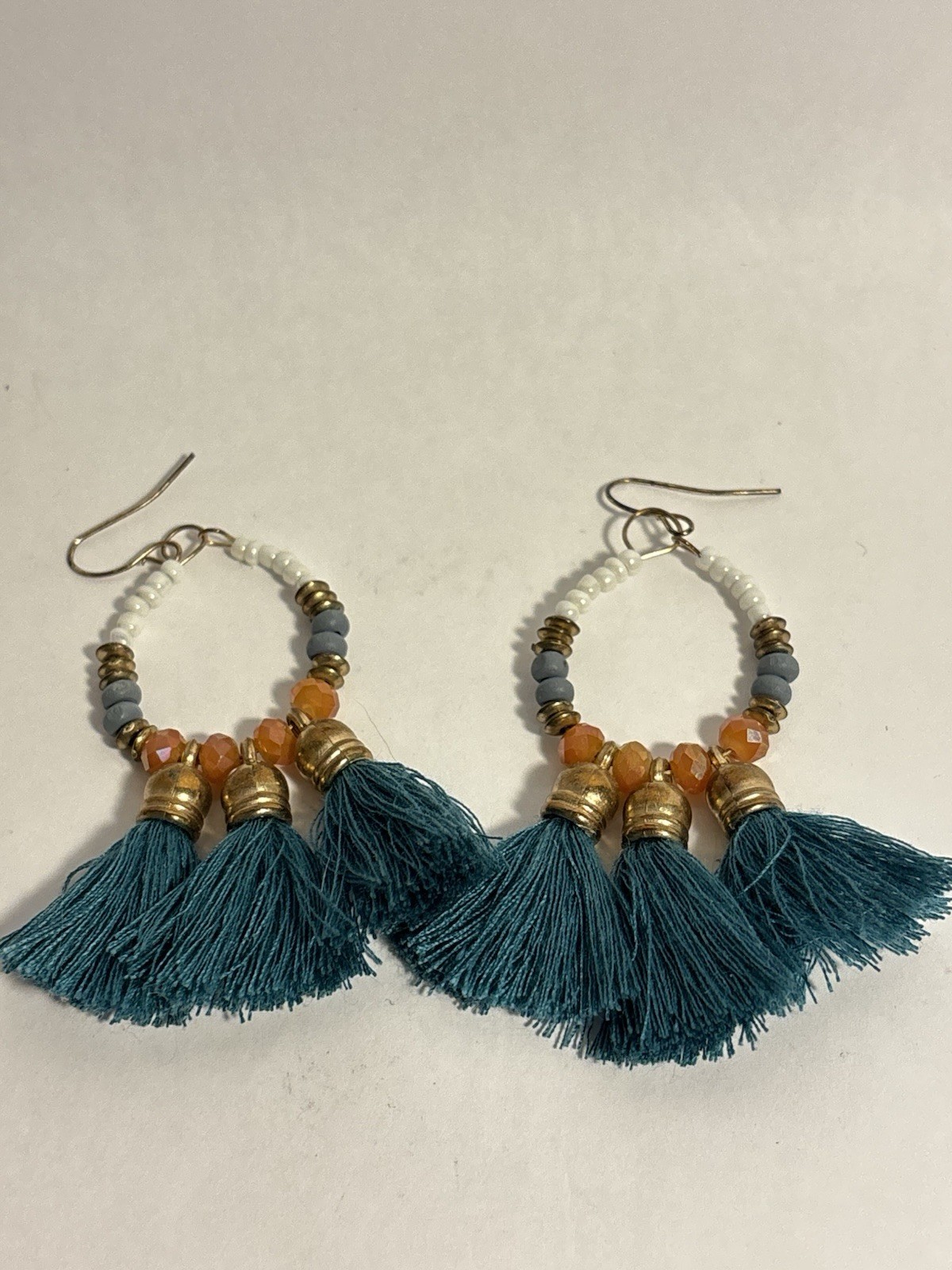 Bohemian Earrings Dream Catcher Earrings- Boho turquoise Tassel Stylish rare
