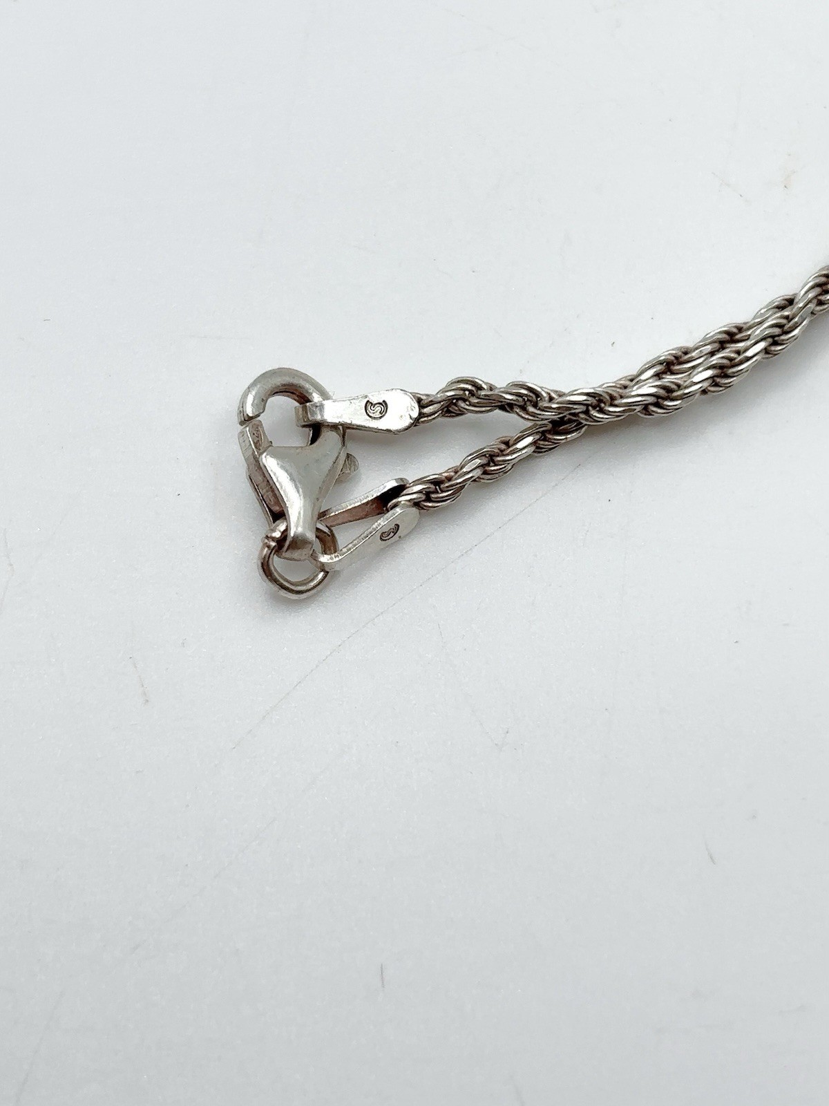 Sterling Silver Necklace Chain Circle Star Angel Wing Missing Stones 925