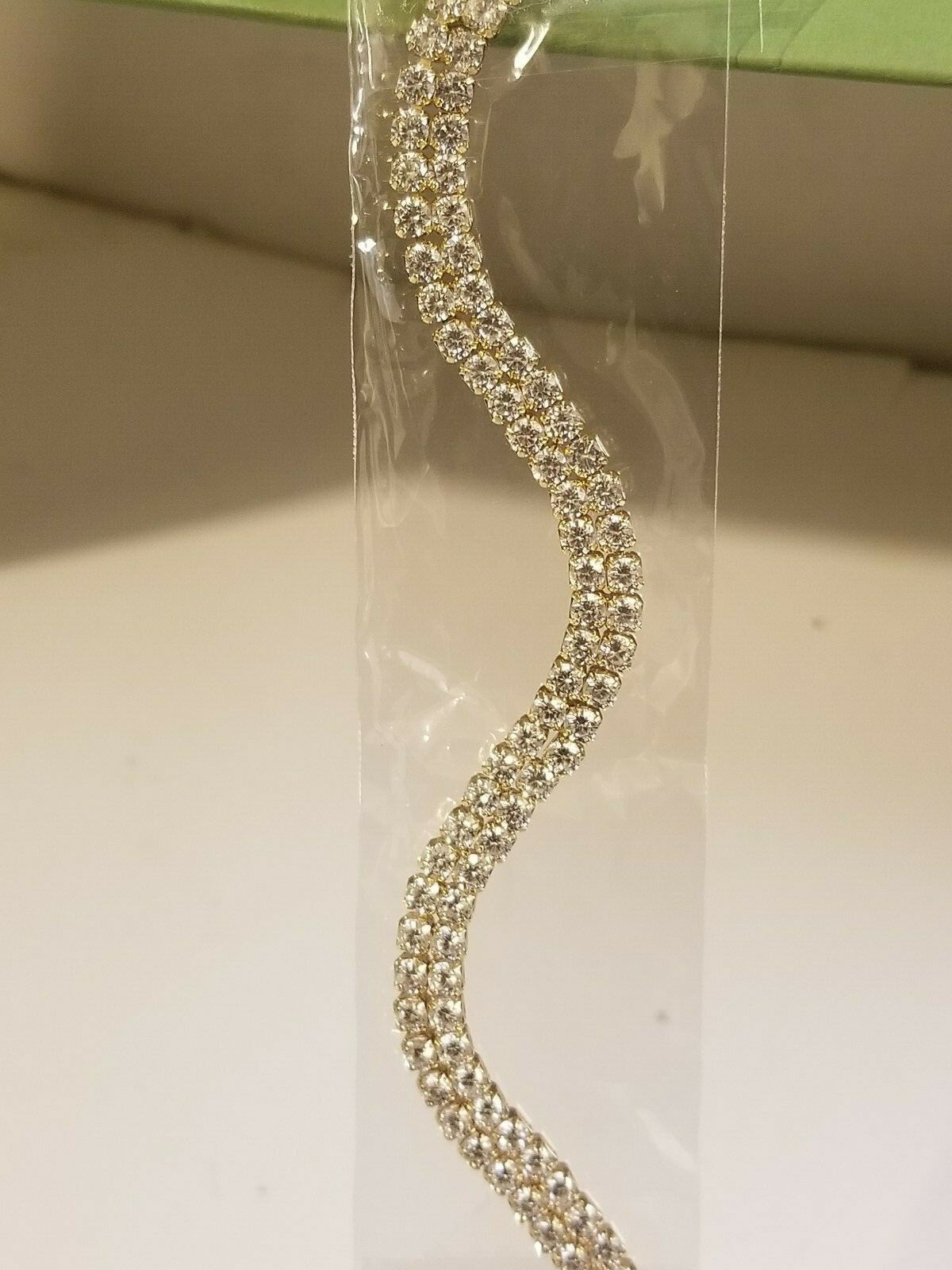 Tennis Bracelet with Round Cut Lab Created White Sapphires