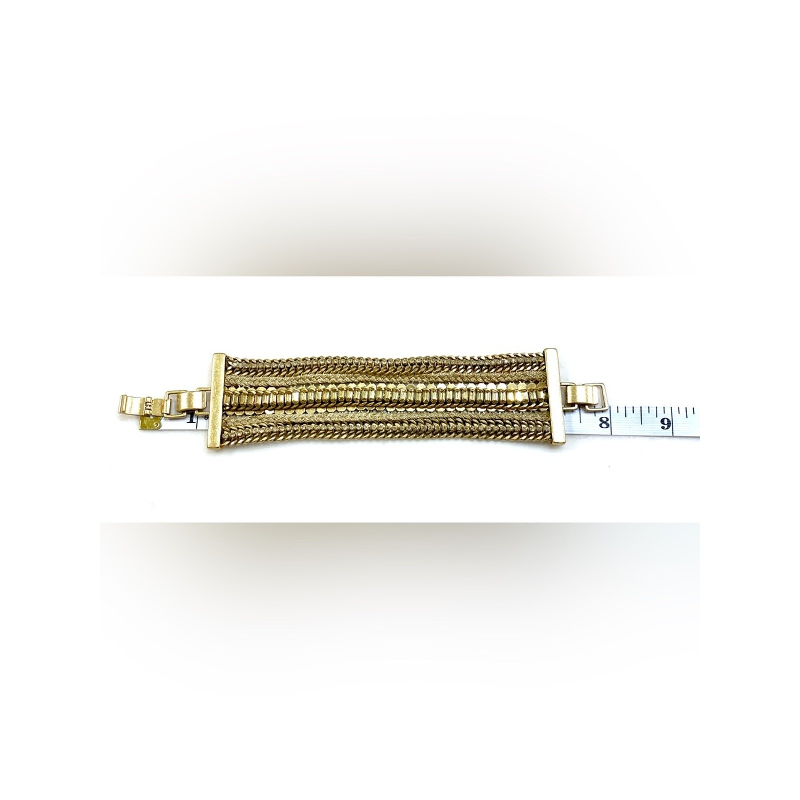 Stella & Dot Gold Multi-Row Bracelet
