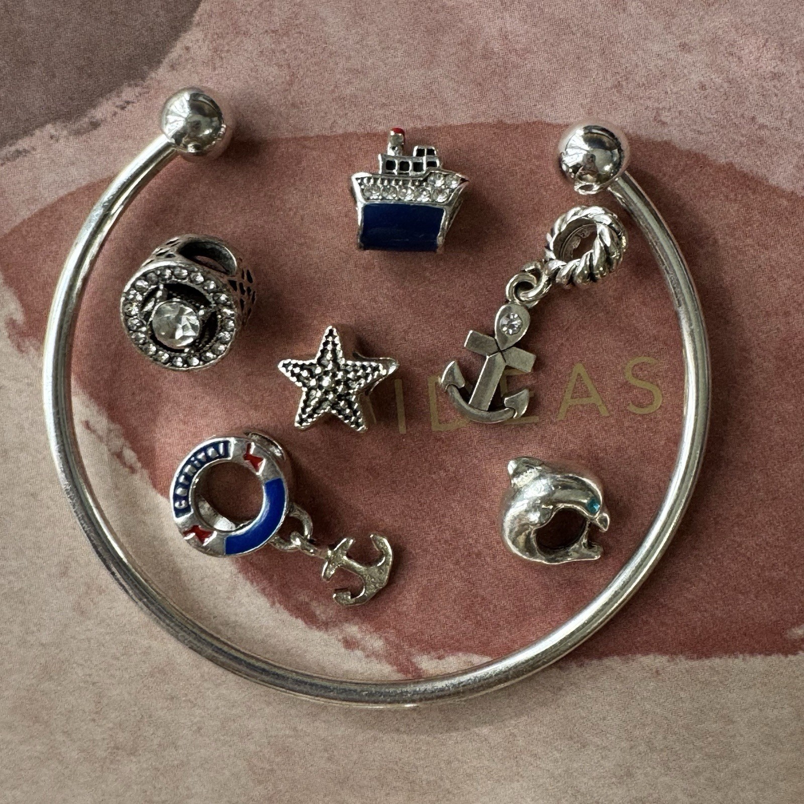 Travel Souvenir Collectible Charms Cruise Charm Bracelets – 2 Bracelets 12 Charm