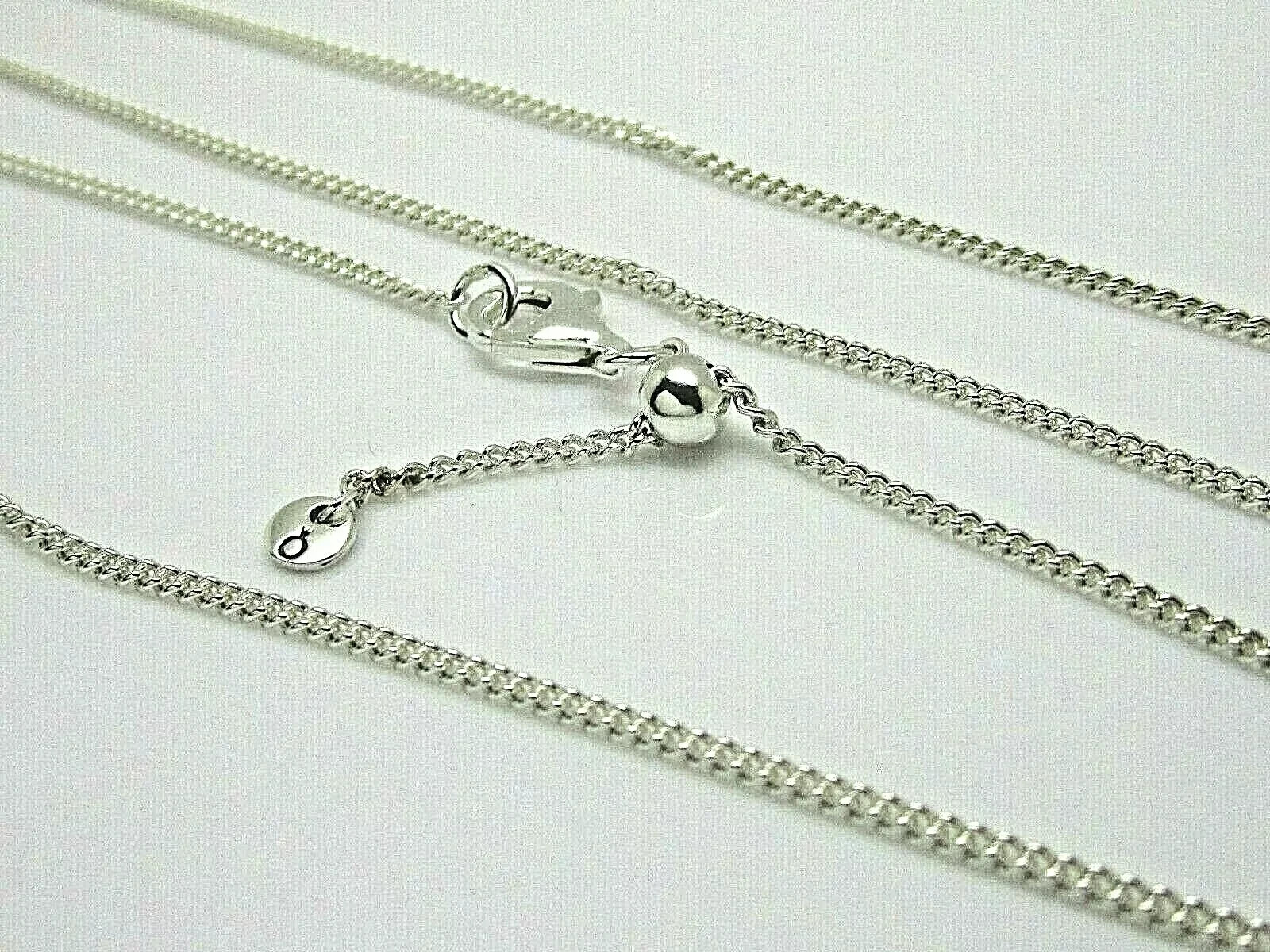 Authentic Pandora Pendant Chain, Curb Chain Necklace, #398283-60, 23.6″