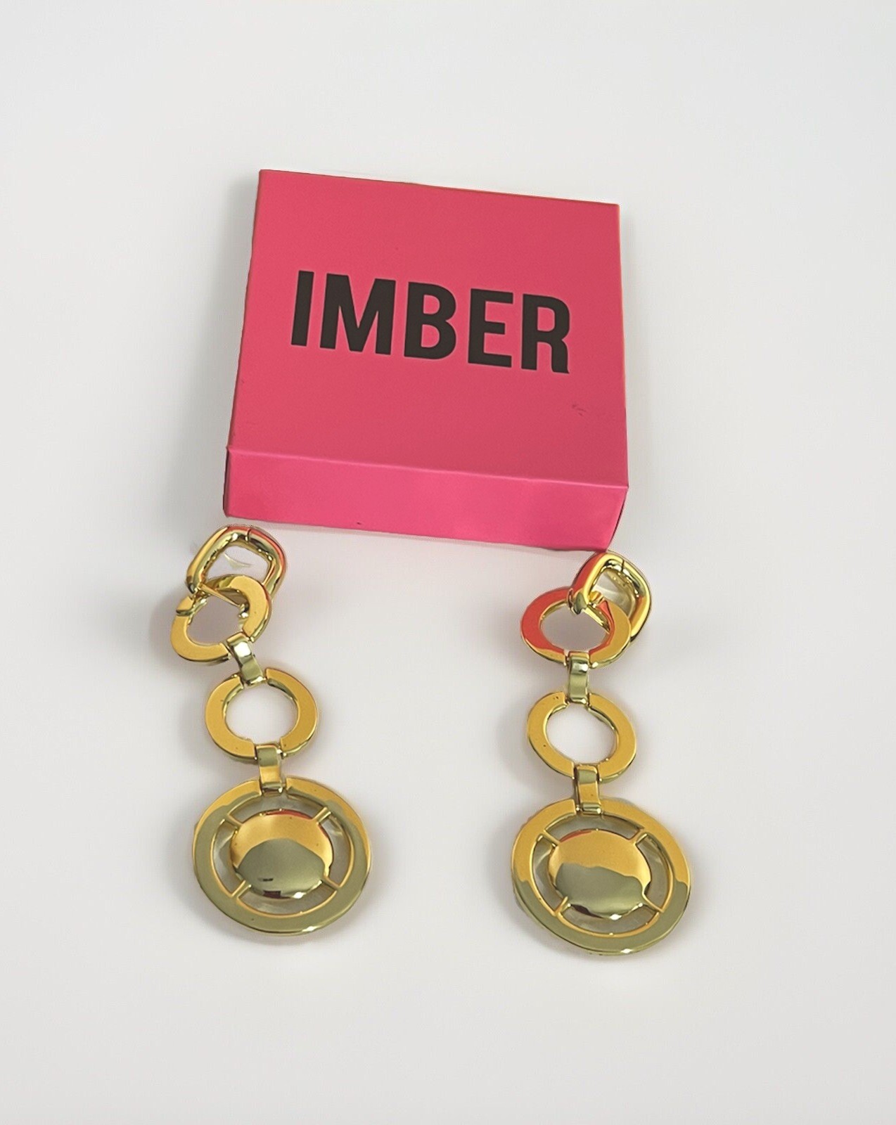 Imber Sterling Silver Gold Color Earring Set