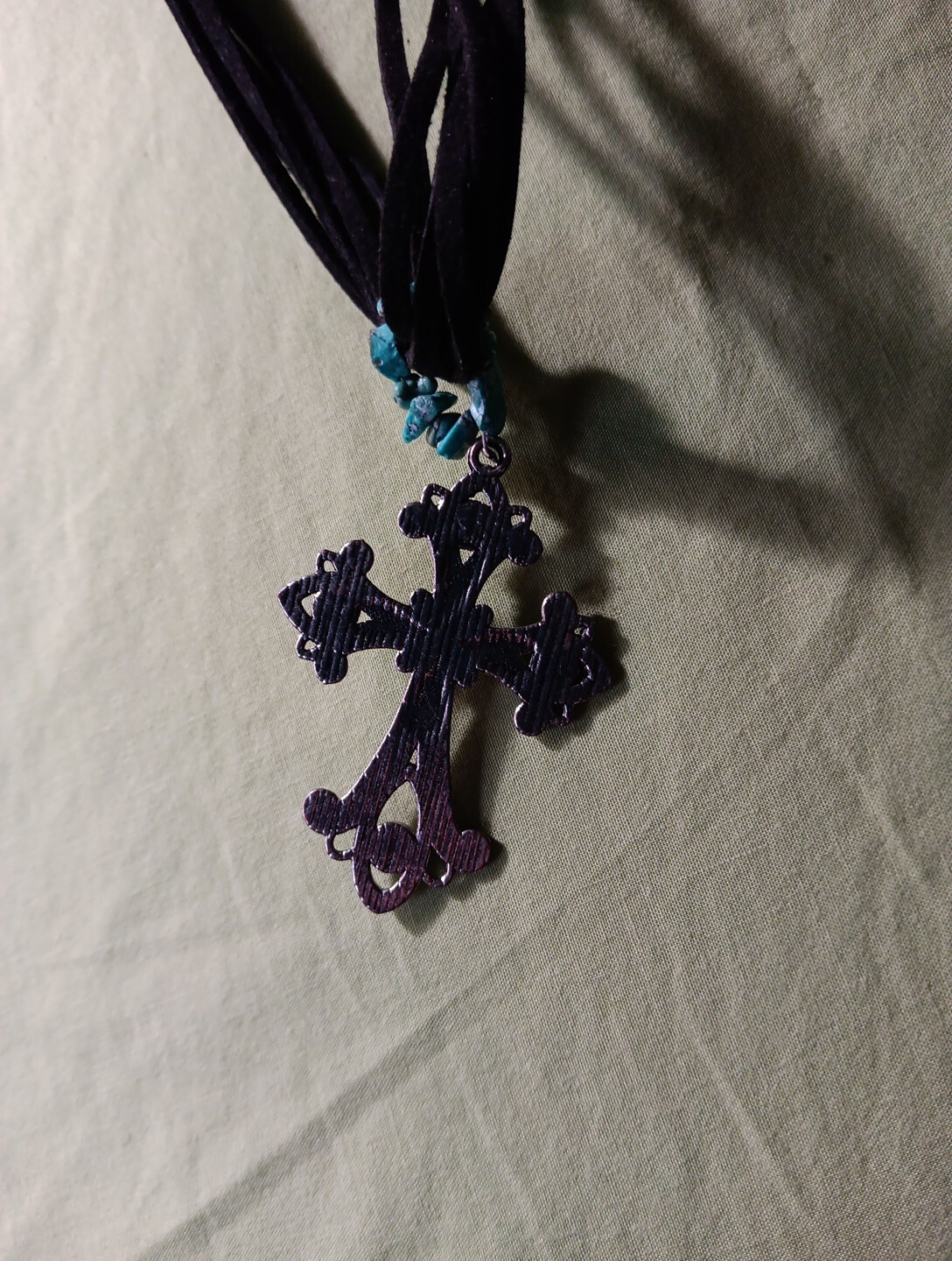 Gothic Crucifix Cross Pendant Necklace -Religious Jewelry