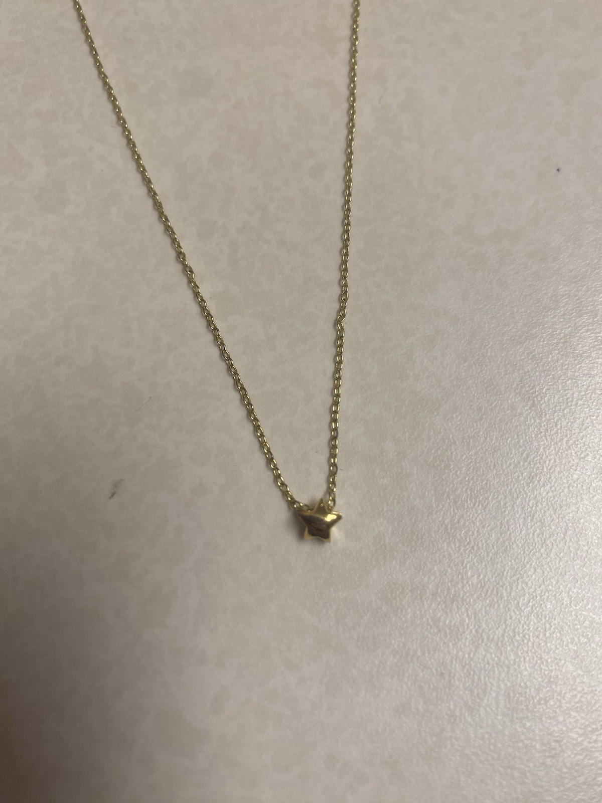 Gorjana Gold PlateleTone Necklace Adjustable Chain With Start Charm