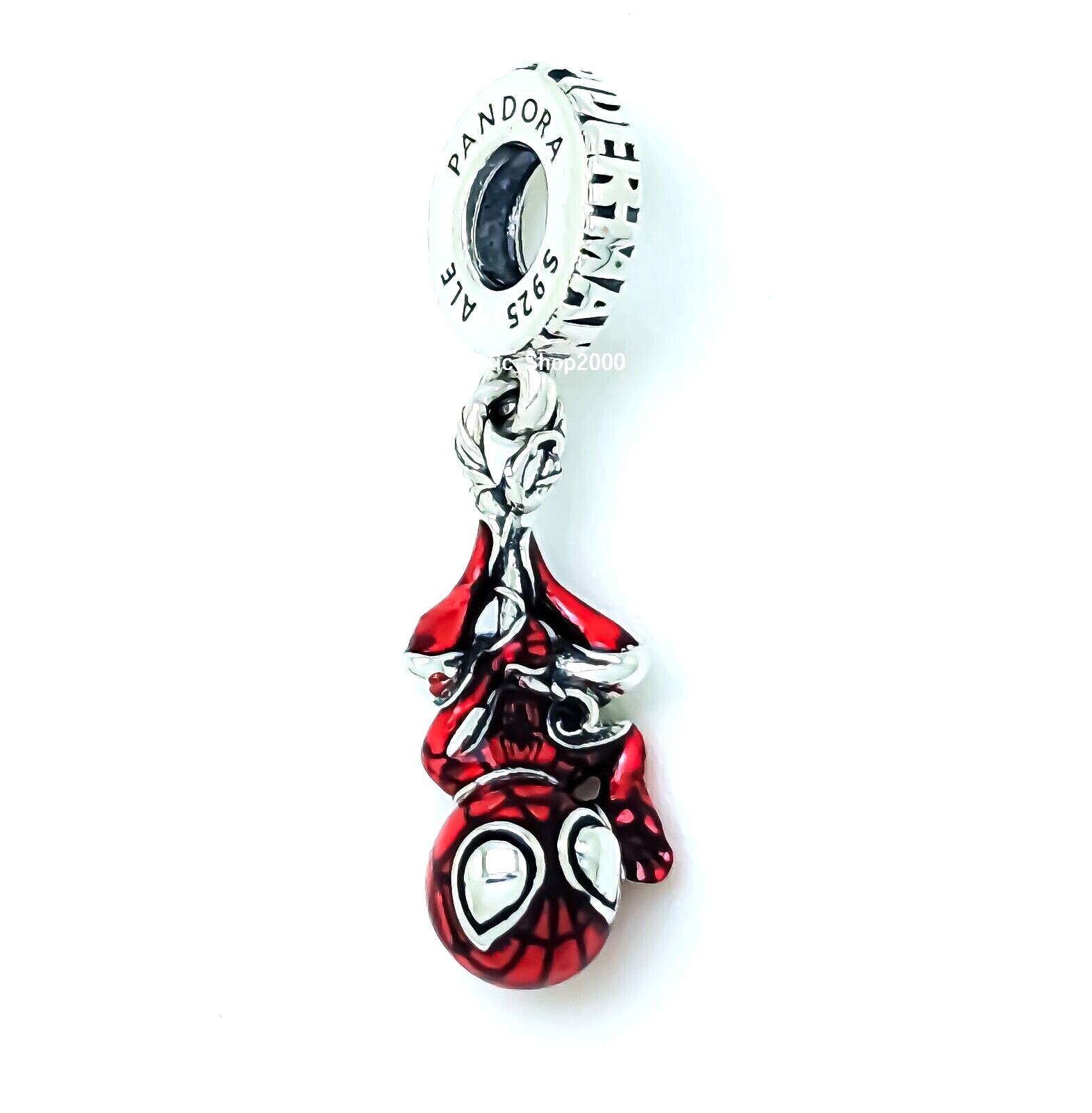 100% Authentic PANDORA 925 Marvel Hanging Spider-Man Dangle Charm 792323C01