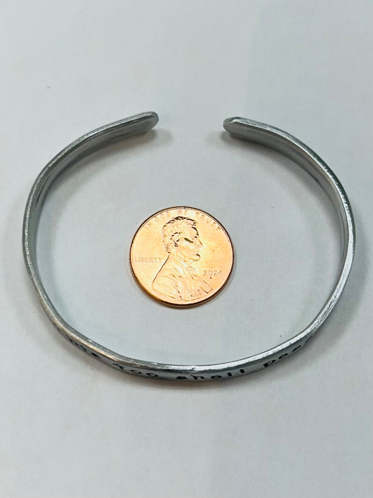 This too shall pass, handstamped aluminum cuff bracelet FREE SHIPPING