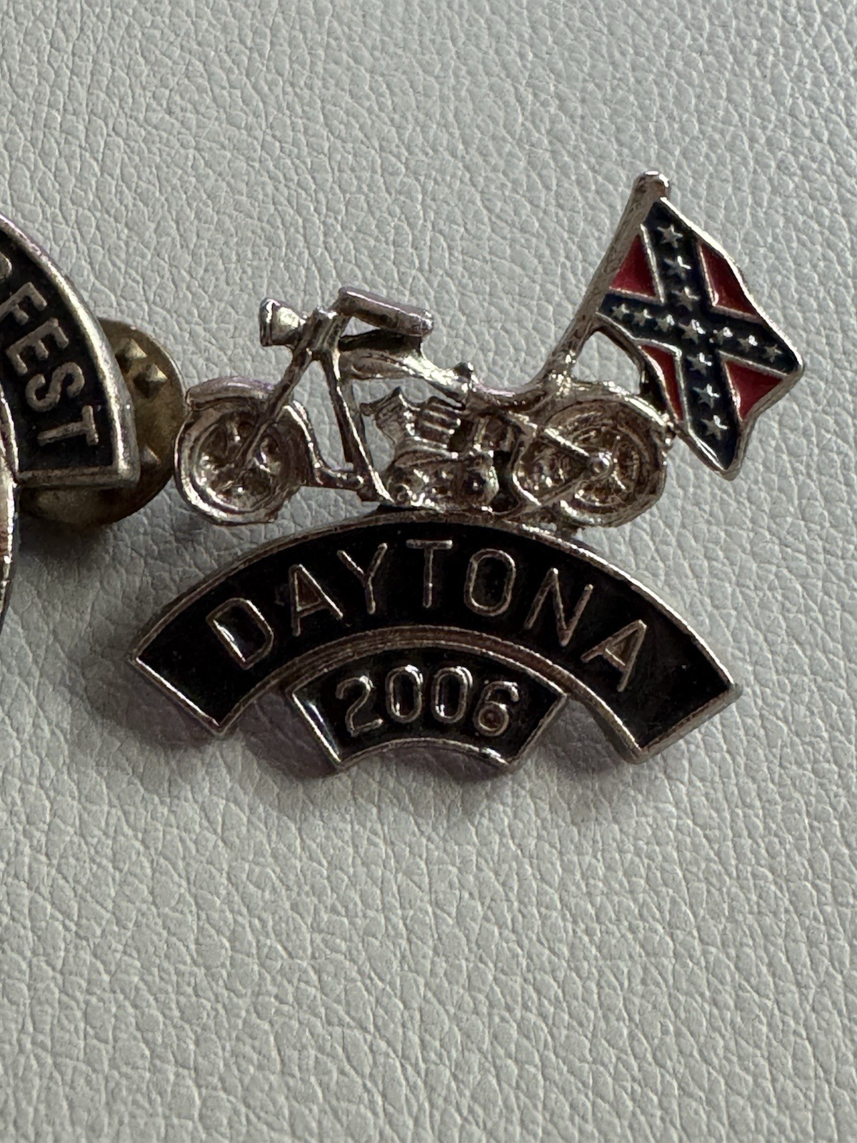 Set of 3 Vintage Daytona Biketoberfest 2004 2005 2006 Lapel Pins Vest