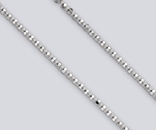 Diamond Cut Bead Chain – 2.2mm (Necklace,Bracelet,Anklet) – Sterling Silver [TL]