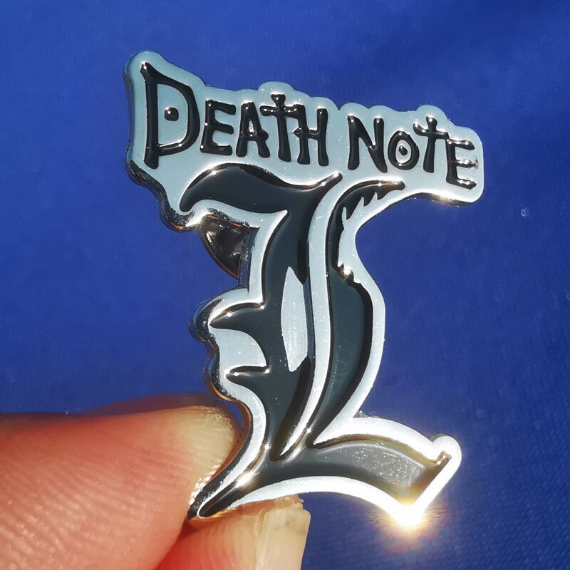 Anime Death Note Logo Themed 1″ Metal/Enamel Brooch/Pin