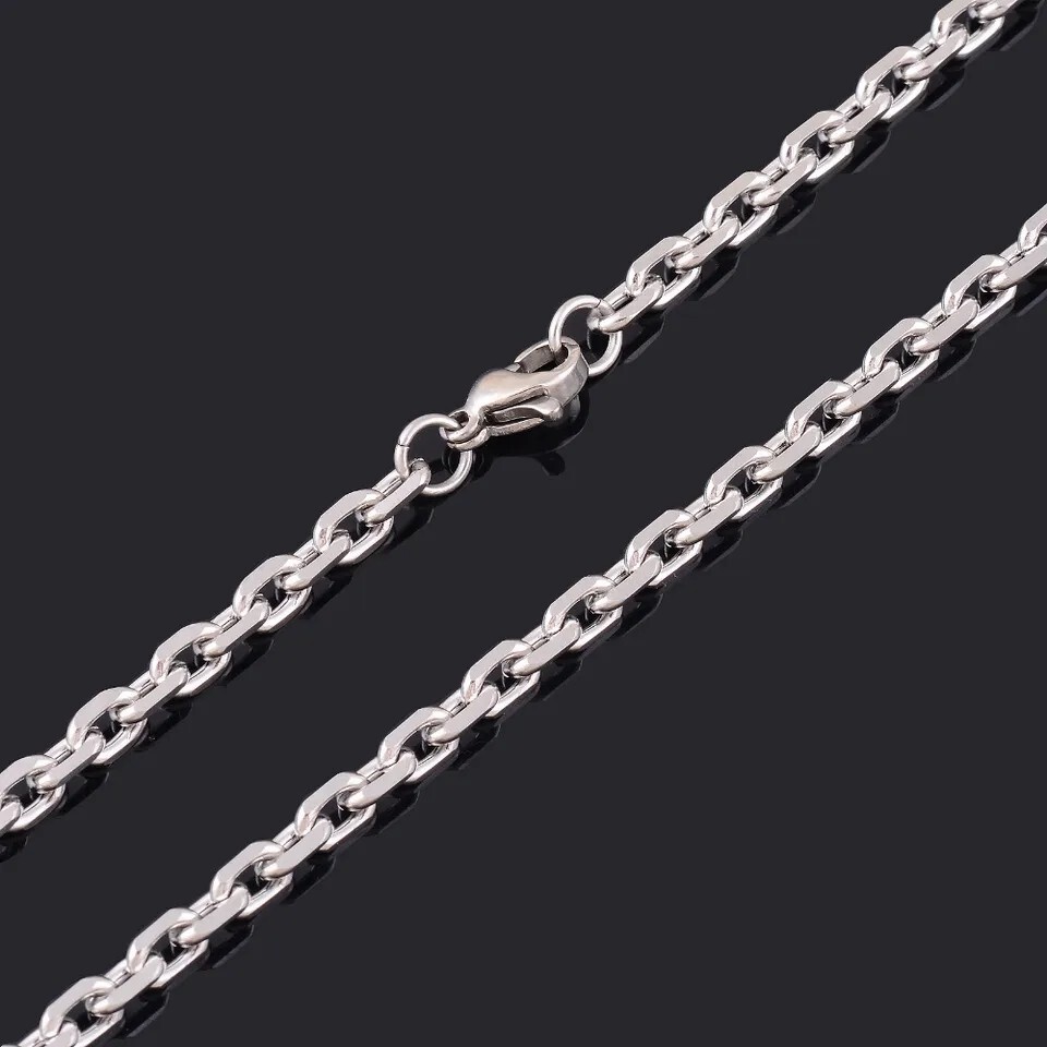 Men Women 316L Surgical Steel Cable Chain Necklace