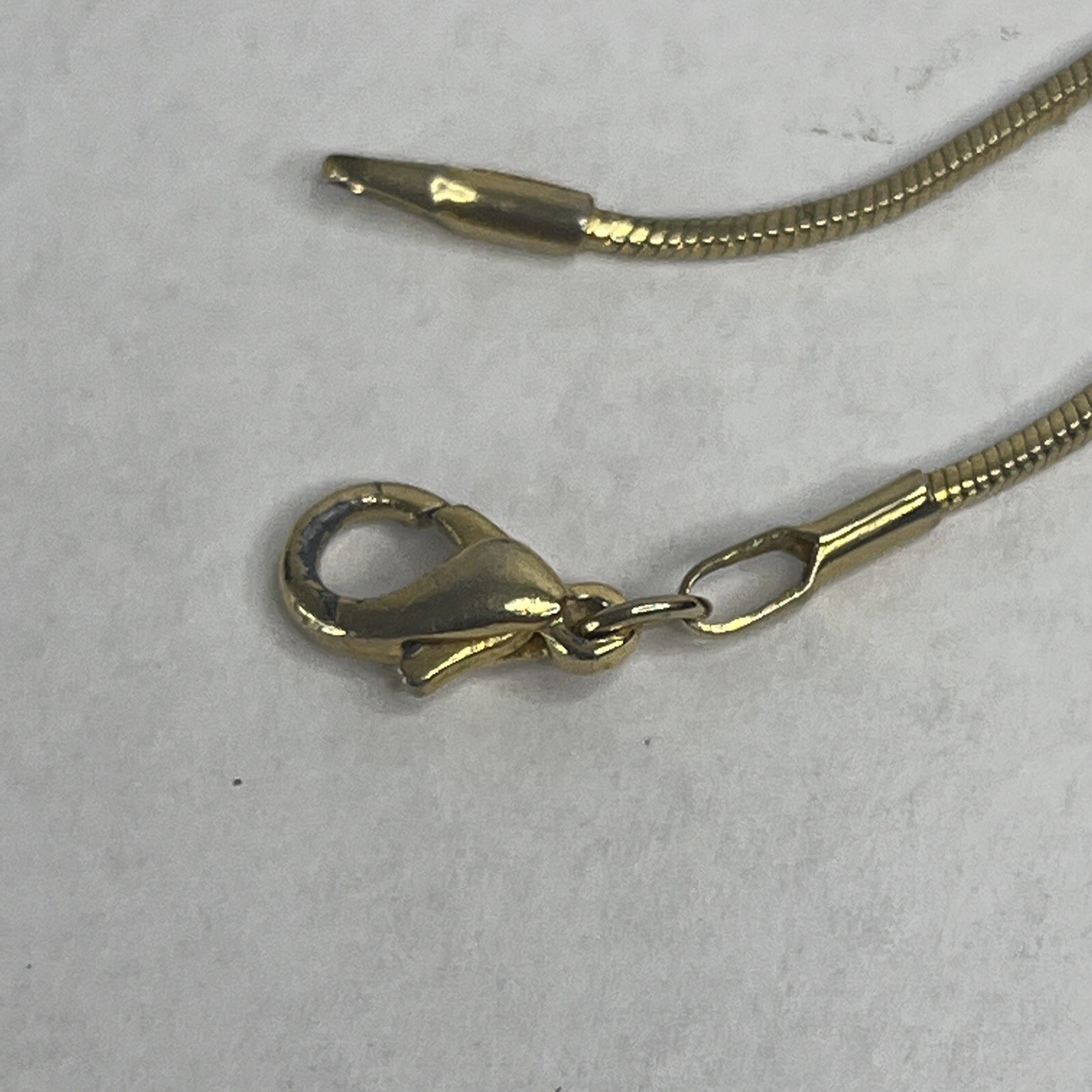 Cobra Cable Chain Gold Tone no Mark 16″