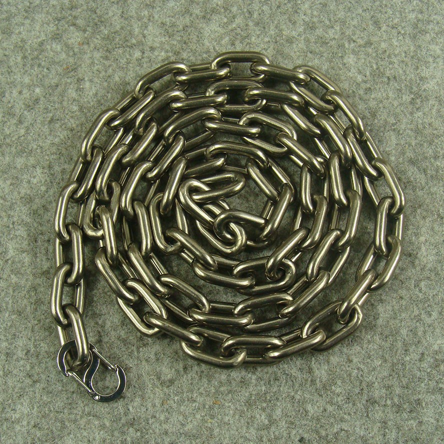Bold Titanium Anti allergy Necklace 9.5mm thick Oval link Chain H895