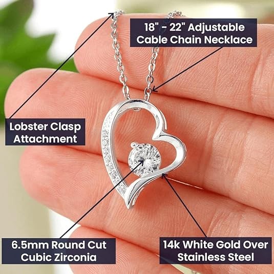 Jewelry to My Wife – the Best Thing That Ever Happened to Me, Forever Love Neckl