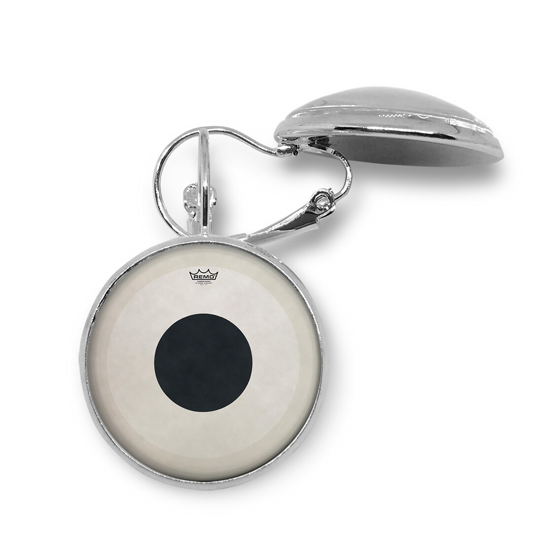 Remo Drum Head Necklace Key Chain Cufflinks Ring Earrings Tie Clip Jewelry Set