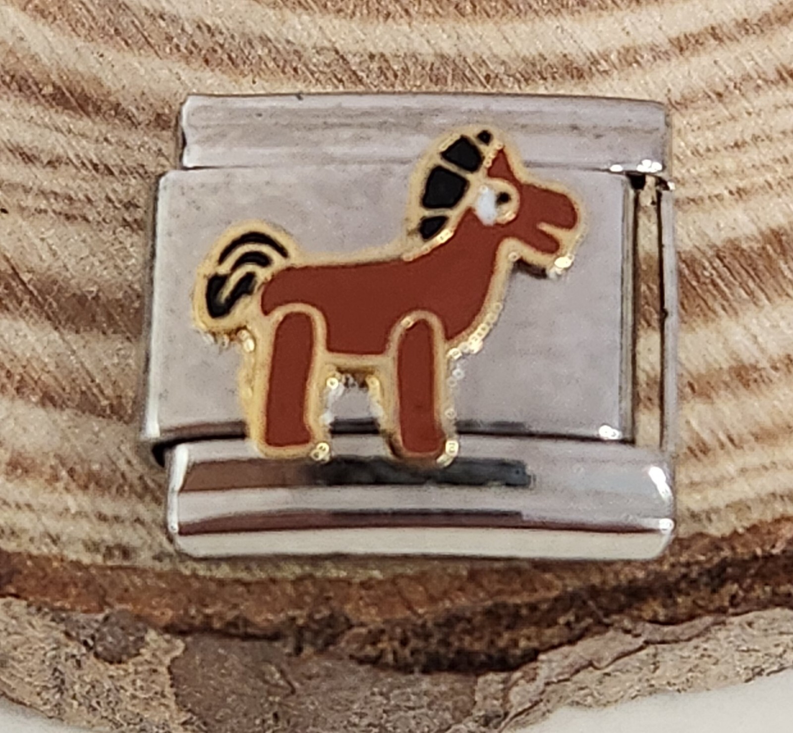 Pokey From Gumby Italian Charm 9mm Bracelet Link