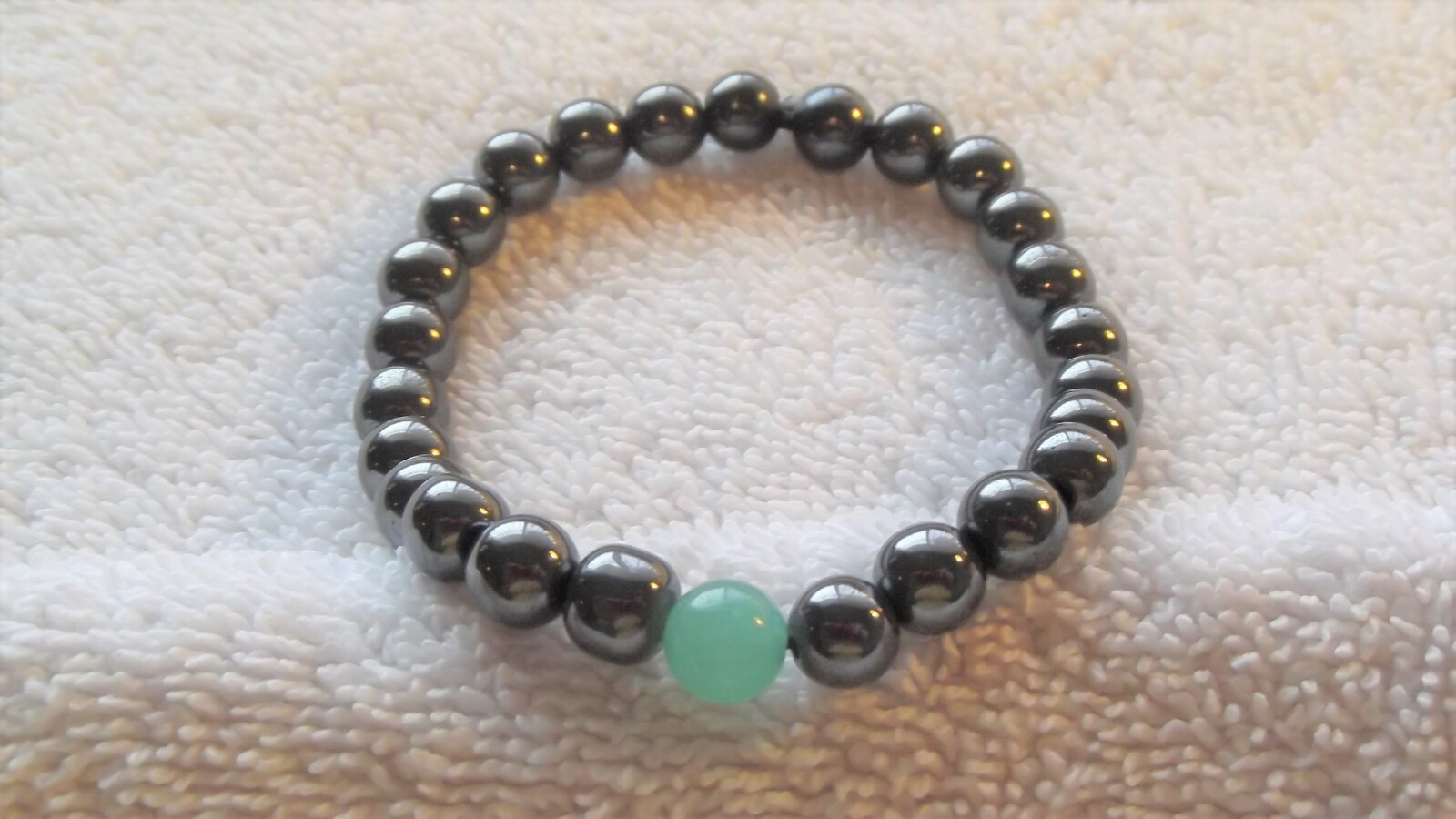 Non Magnetic Hematite Alexandrite Stone Bead Bracelet Men’s Therapy Jewelry