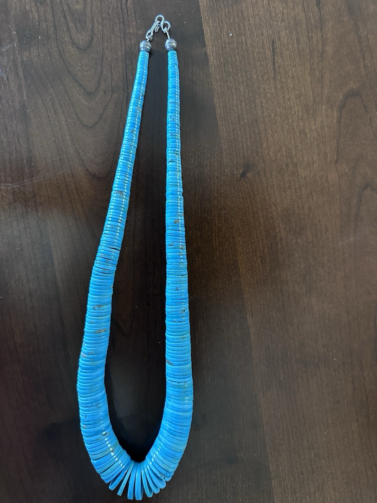Southwestern Turquoise Graduated Disc Necklace