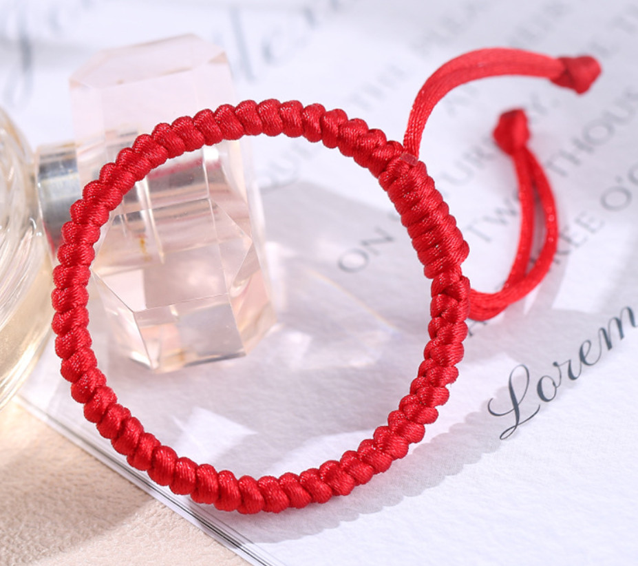 Good luck Red String Braided Bracelet Protection Blessed Adjustable Hand Rope