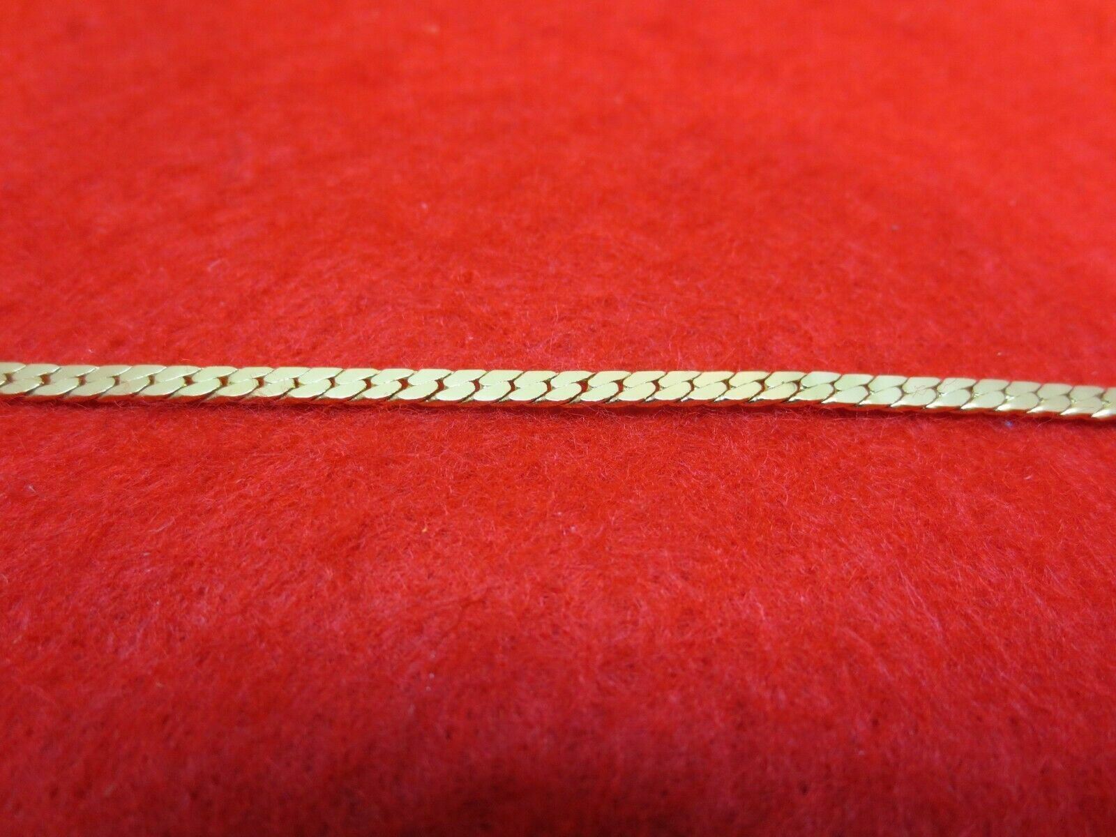 14 KT GOLD PLATED 20 INCH 2.5MM HERRINGBONE CHAIN NECKLACE