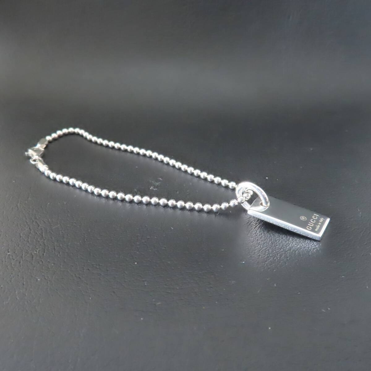 Gucci Sterling Silver Bracelet 18in Unisex Silver 925, 7.4g