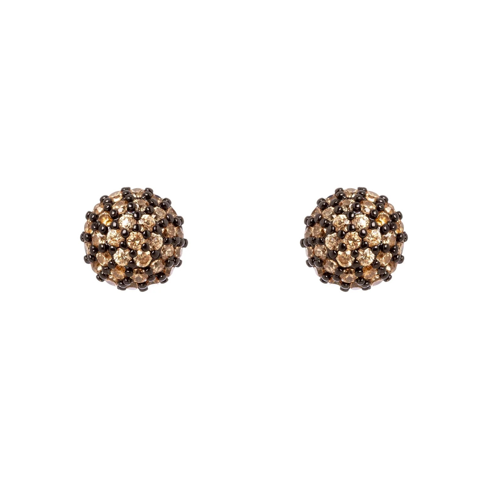 Sodini Earrings Sphere 0.8Cm Zirconia Pavé Judith 842380 Butterfly Closure