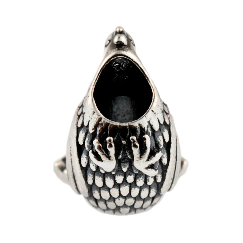 Novobeads Sterling Silver 1445 Wild Turkey, Silver