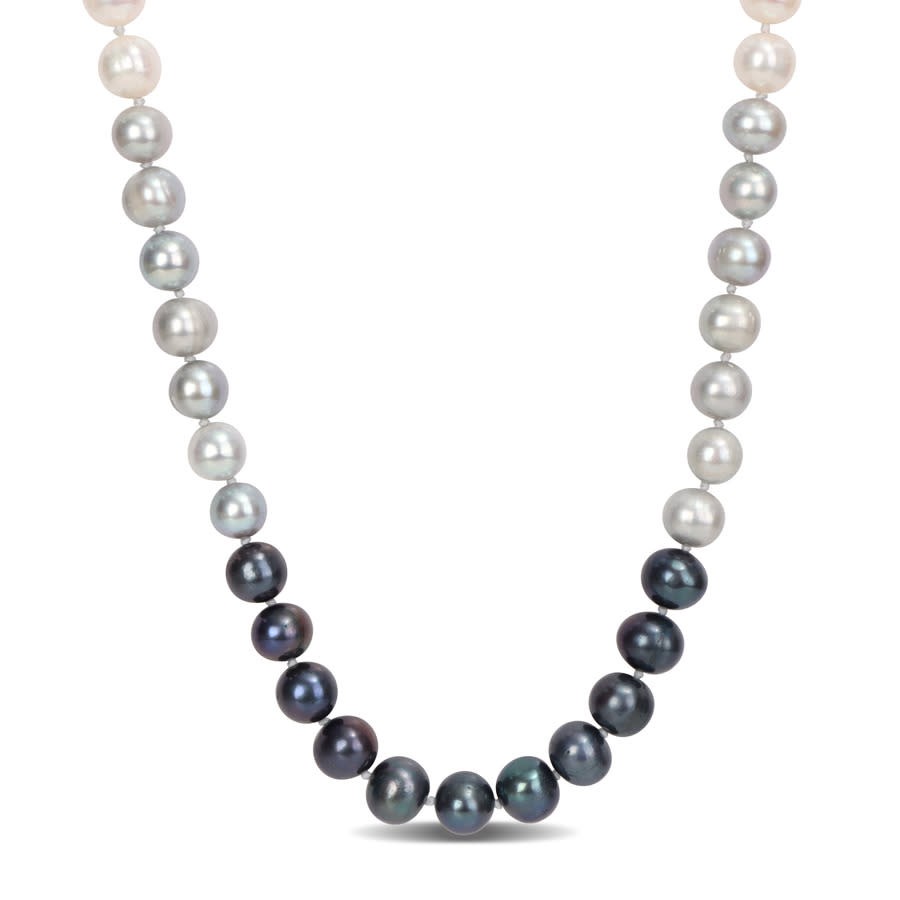 AMOUR 7.5-8mm Multi-colored Cultured Freshwater Pearl Strand Necklace