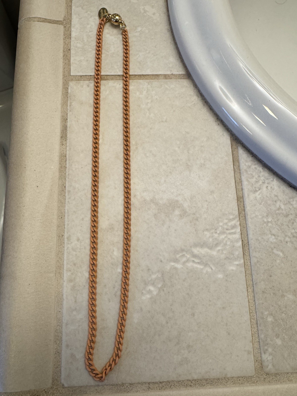 BAR By Alexa Rae Melania Clara Muted Orange 2 Piece Layered Detachable Necklace