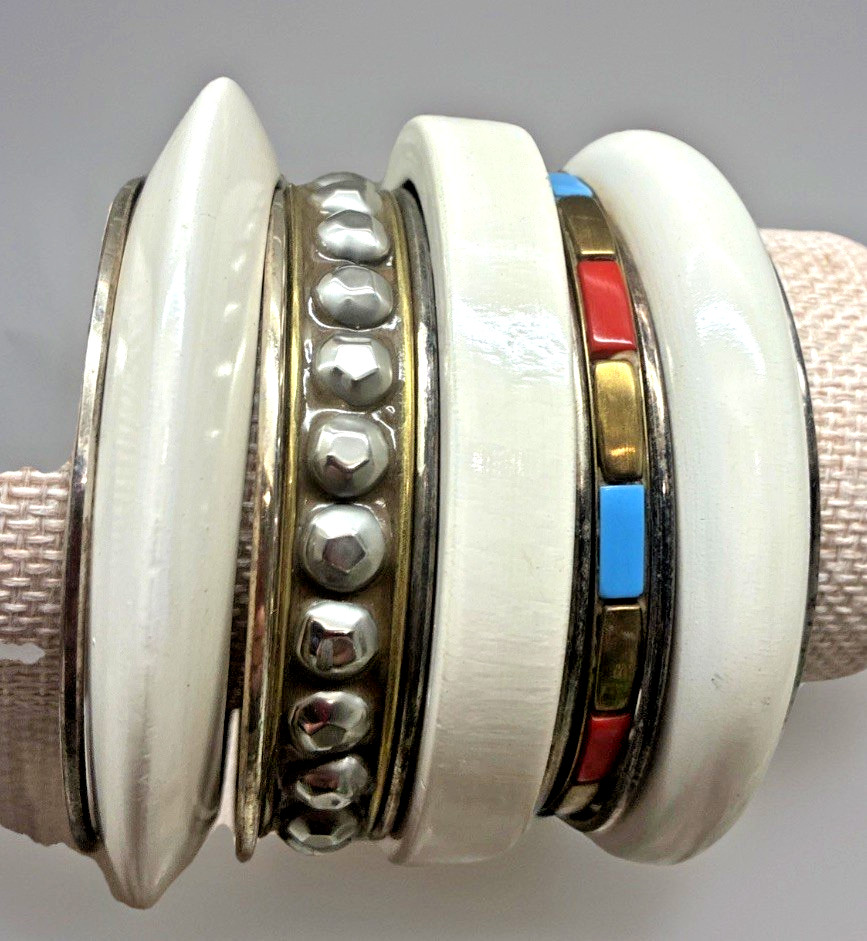 Antika Collection Bangle Bracelets Set of 11 Acrylic 9.5” India New Sealed