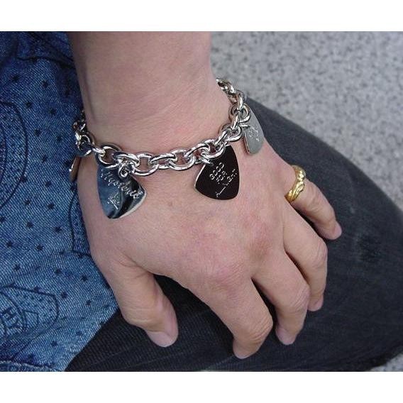 HYSTERIC GLAMOUR HYSTERIC ON SKULL PICK Bracelet Guitar Pick Shape NEW