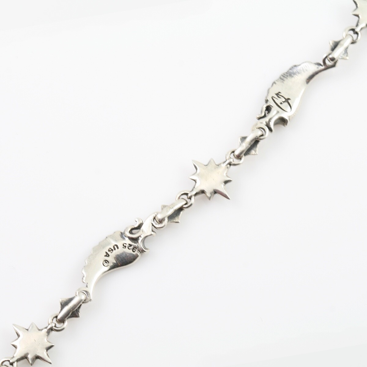 Amethyst Star & Angel Wing Sterling Silver Bracelet