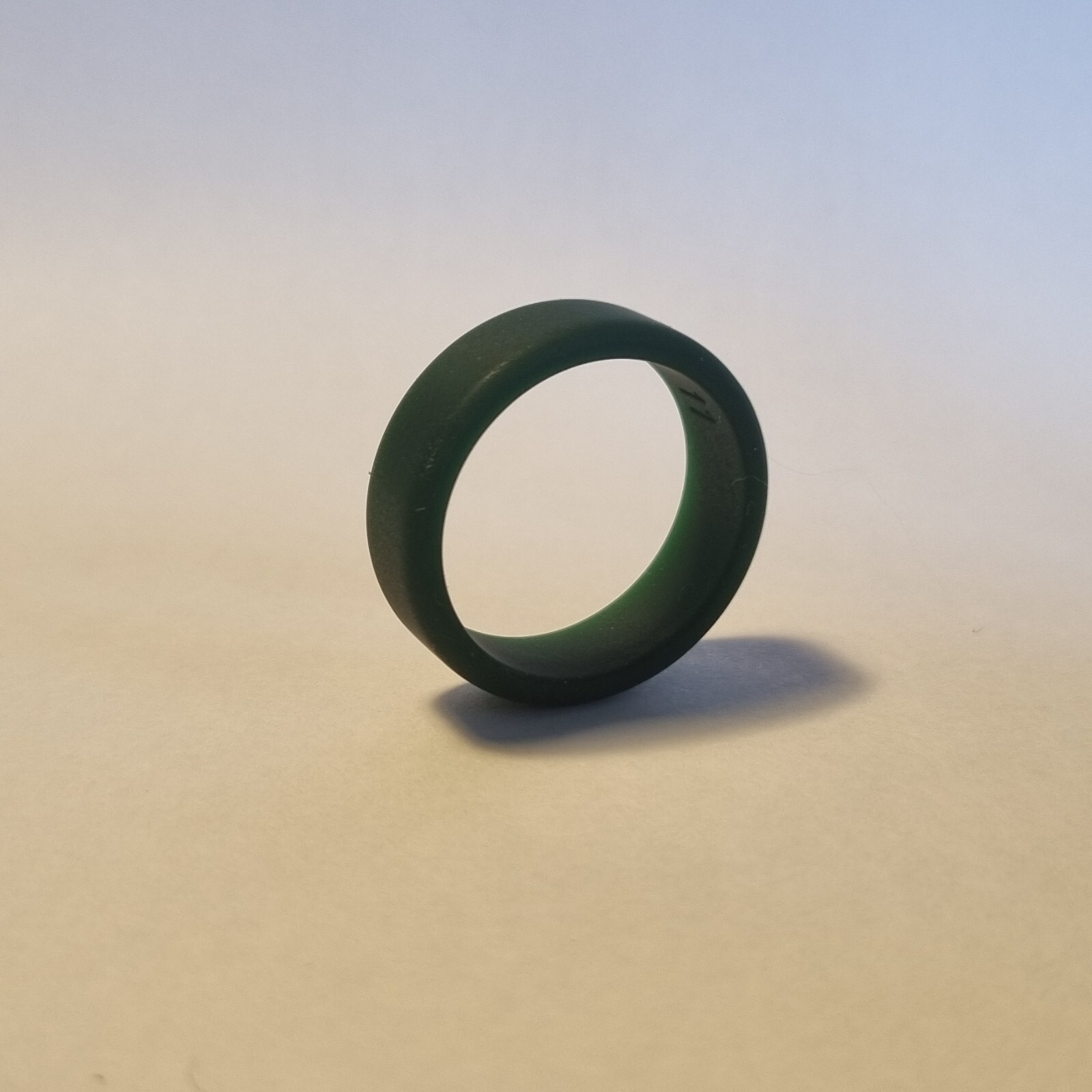 Premium Silicone Matte Bevelled Ring- Sport, Gym, Safety, Military- Size 7-14