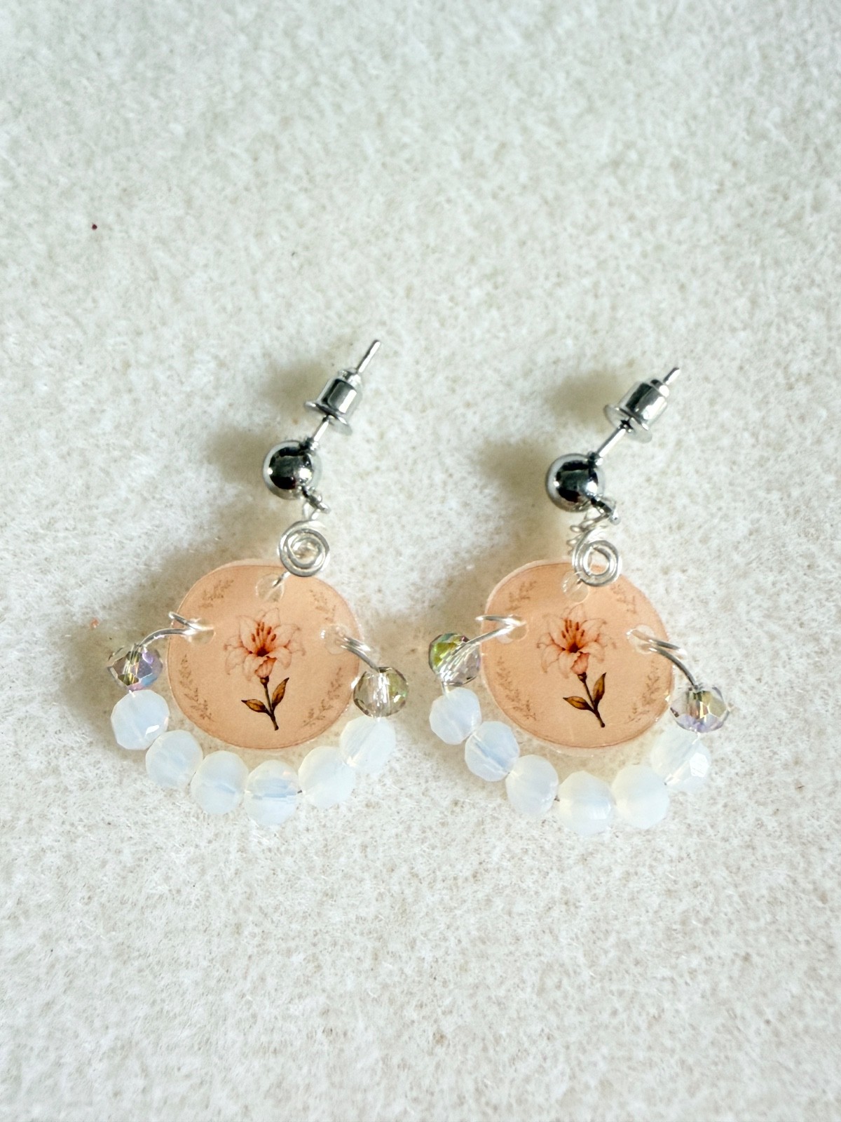 Handmade Christian Botanical Earrings Scripture Faith Gift Nickel Free 7 Designs