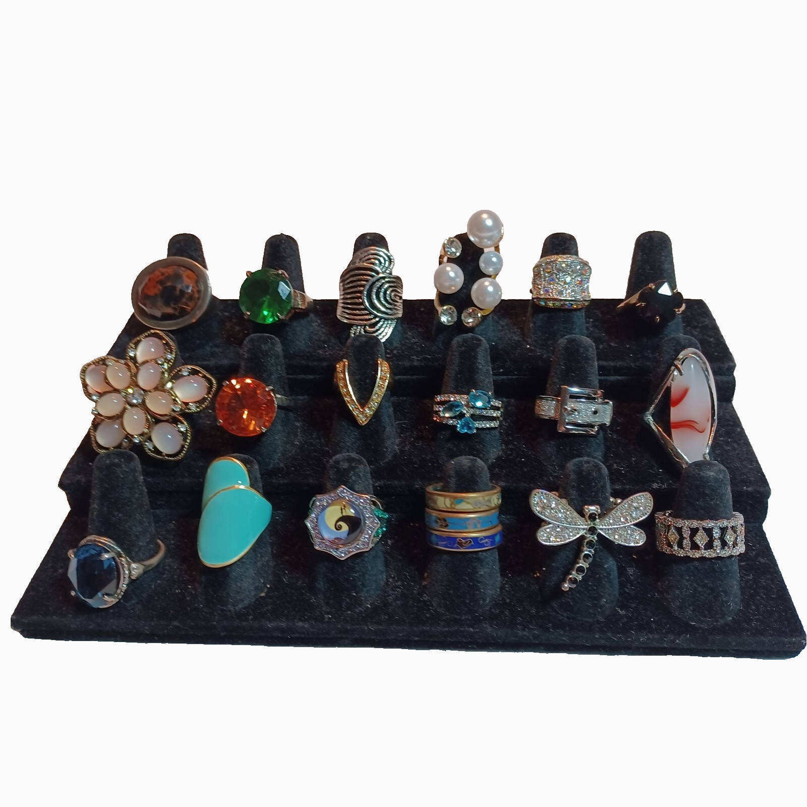 18 Fashion Statement Rings Lia Sophia, SEBAS, Cloisonne Unbranded Multiple Sizes