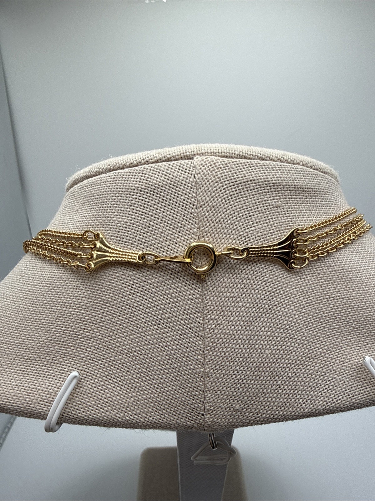 Beautiful “Artistry” Gold Tone Layered 4 Chain Necklace