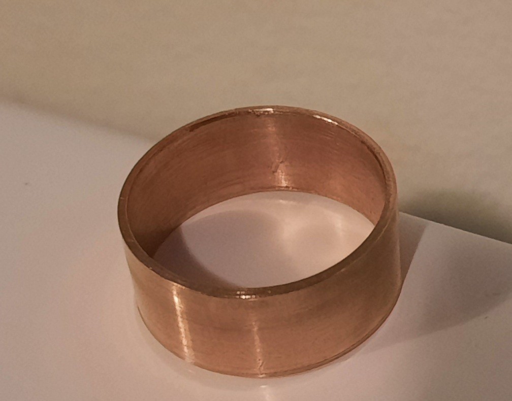 Size 11 100% Pure Copper Ring 3/8″ Wide USA Made