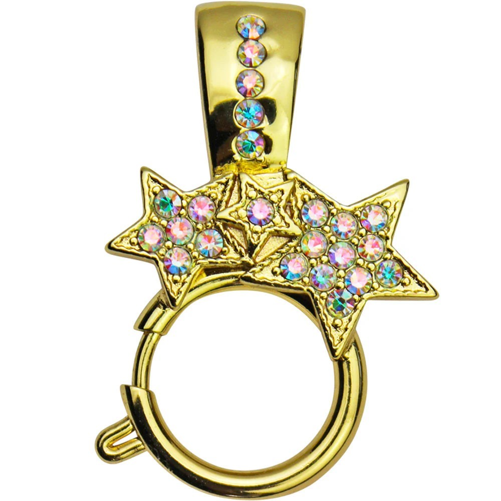 Kirks Folly Starlight Foldover Sailor Clasp Pendant For Open Ring Charms gt